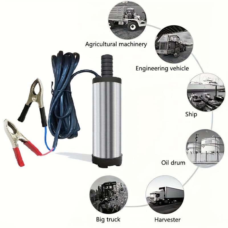 Portable Submersible Pump ⚡ Perfect for Diesel, Kerosene & Water💧