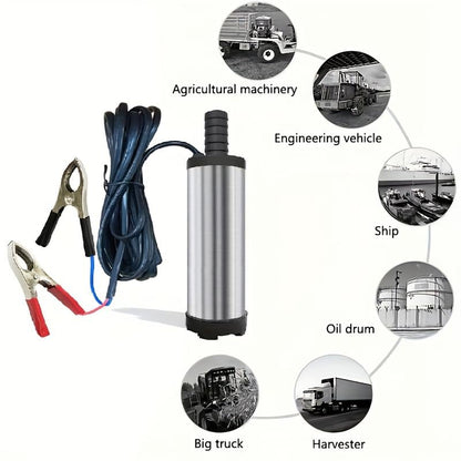 Portable Submersible Pump ⚡ Perfect for Diesel, Kerosene & Water💧