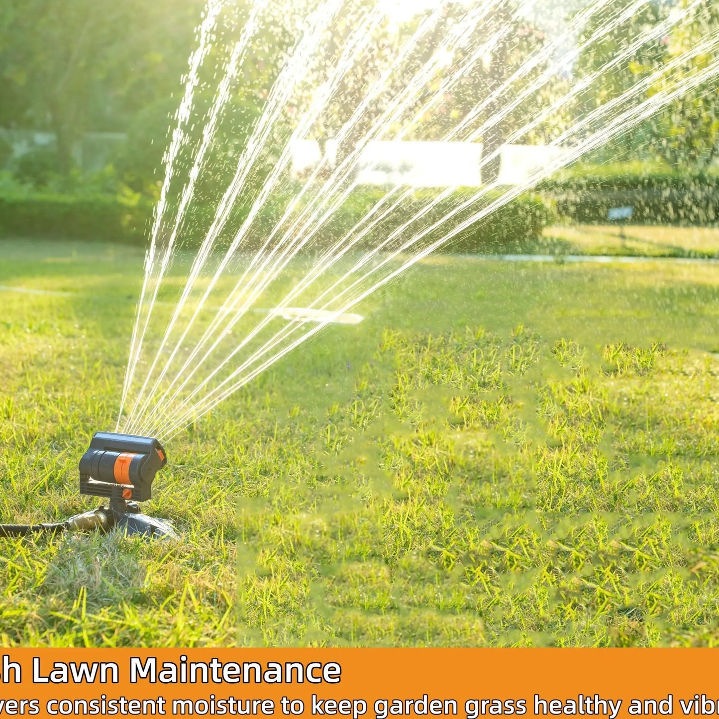 Adjustable Oscillating Sprinkler Wide Coverage