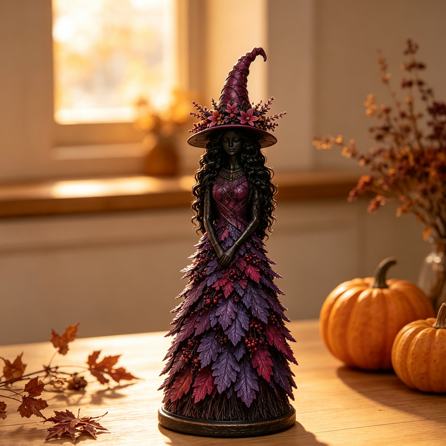 🔥LAST DAY 50% OFF - 🧙‍♀️Enchanted Autumn Witch Figurine (📦Buy 2 Free Shipping)