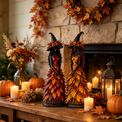 🔥LAST DAY 50% OFF - 🧙‍♀️Enchanted Autumn Witch Figurine (📦Buy 2 Free Shipping)