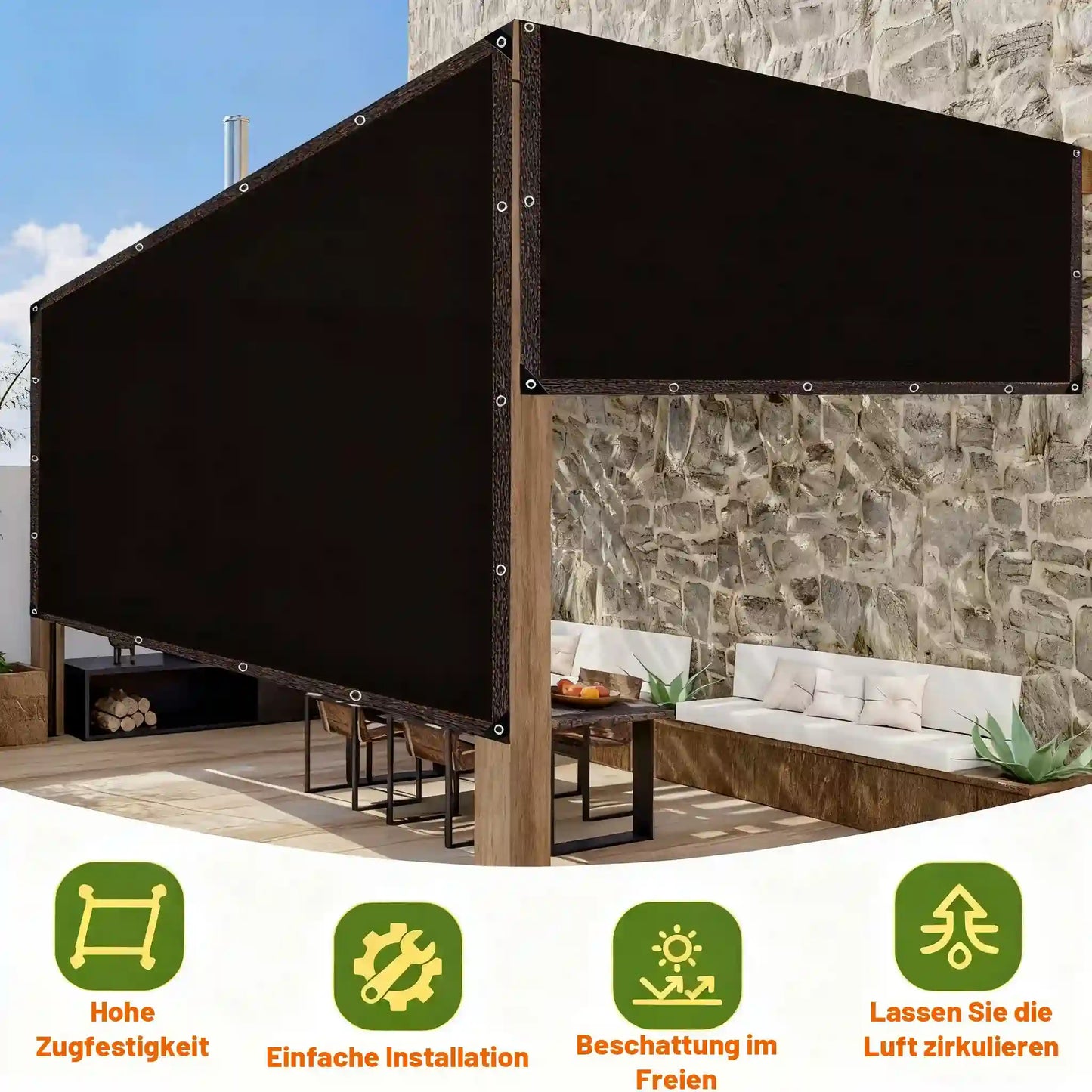 ⏰Last day Promotion ⛱️Heavy Duty Sunblock Shade Cloth