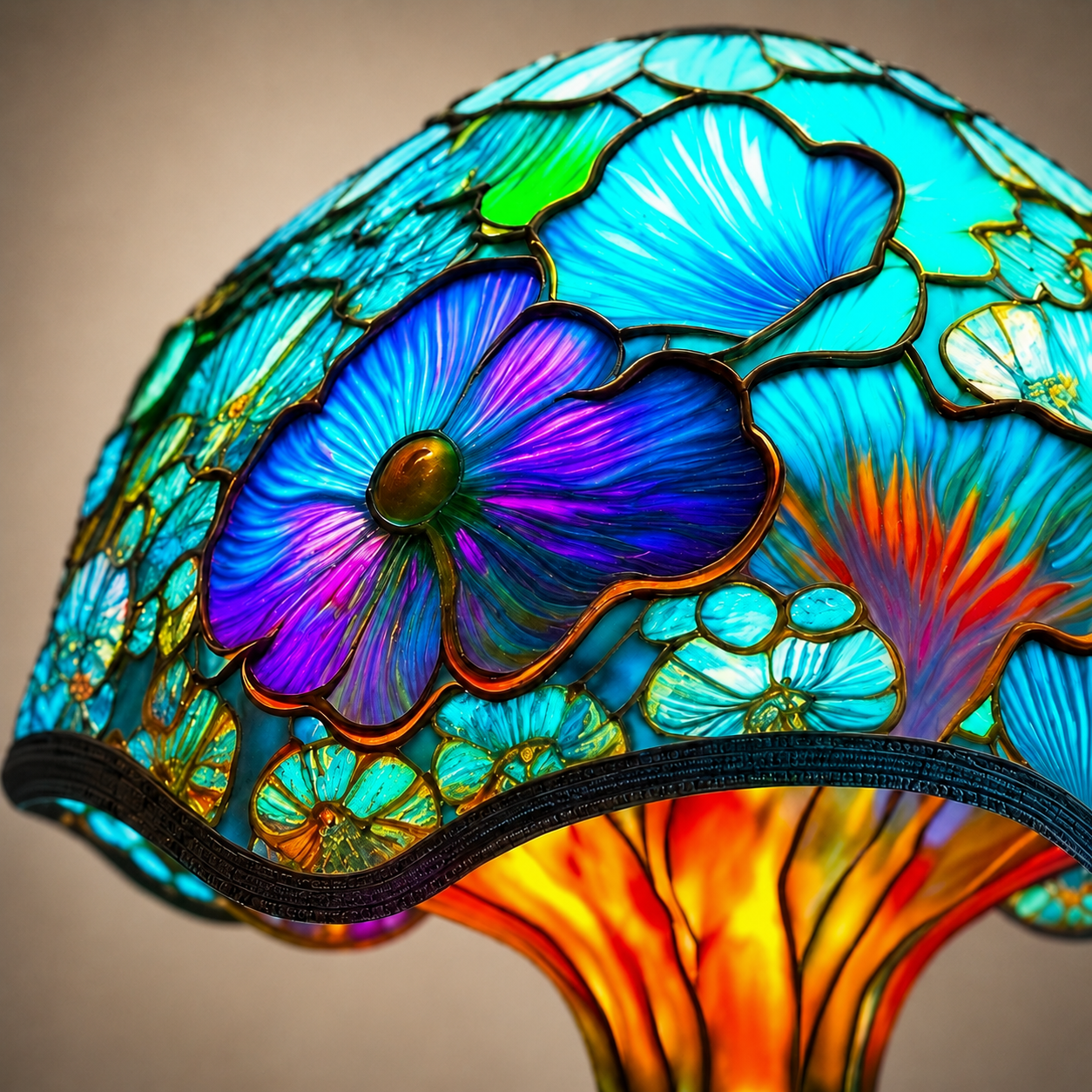 🍄 Tiffany-Style Mushroom Lamp ✨ Transform Any Space with Magical Glow