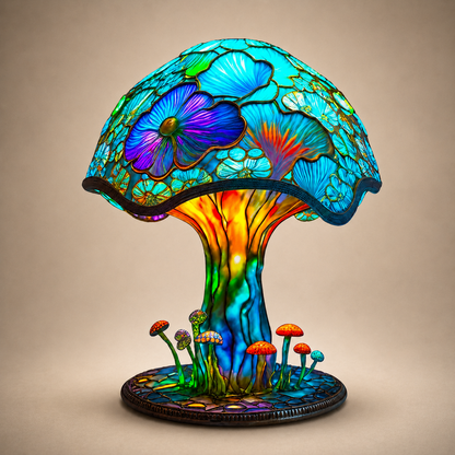🍄 Tiffany-Style Mushroom Lamp ✨ Transform Any Space with Magical Glow