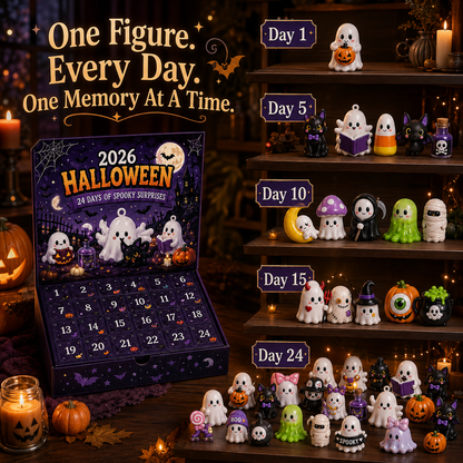 🔥Limited 50% OFF🎃 Halloween Countdown Blind Box | 👻 24 Days of Spooky Surprises 🕯️ One Mystery Figure Every Day ✨ Collect, Display & Celebrate Halloween Fun!
