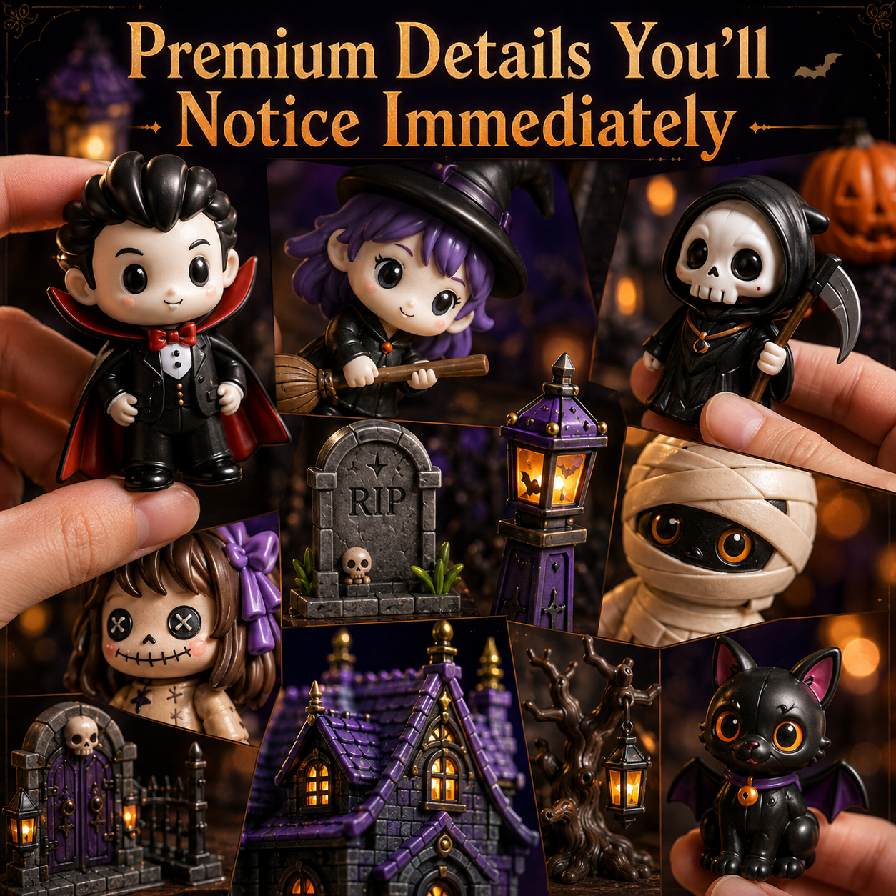 🔥Limited 50% OFF🎃 Halloween Countdown Blind Box | 👻 24 Days of Spooky Surprises 🕯️ One Mystery Figure Every Day ✨ Collect, Display & Celebrate Halloween Fun!