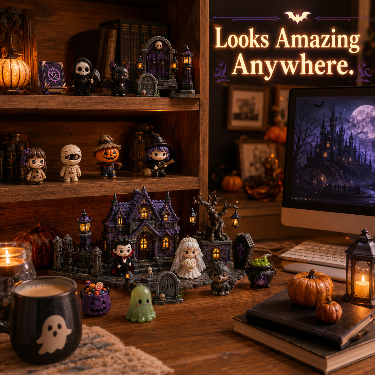 🔥Limited 50% OFF🎃 Halloween Countdown Blind Box | 👻 24 Days of Spooky Surprises 🕯️ One Mystery Figure Every Day ✨ Collect, Display & Celebrate Halloween Fun!