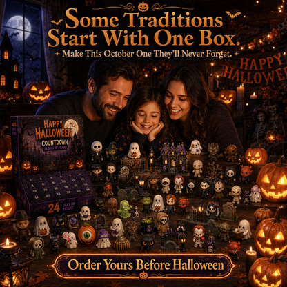 🔥Limited 50% OFF🎃 Halloween Countdown Blind Box | 👻 24 Days of Spooky Surprises 🕯️ One Mystery Figure Every Day ✨ Collect, Display & Celebrate Halloween Fun!
