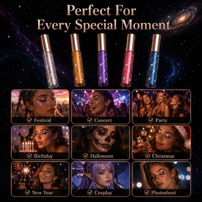 🔥Last Day 50% OFF🌈5-Color Glitter Mascara 🌟Set – Sparkling Lash Makeup Gift Kit🌈✨Mascara✨