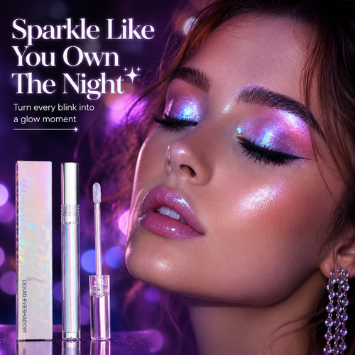 🔥Last Day 50% OFF🌈Multi-Chrome Liquid Glitter Eyeshadow🌊 – Waterproof, ✨Smudge-Proof & Long-Lasting🔥