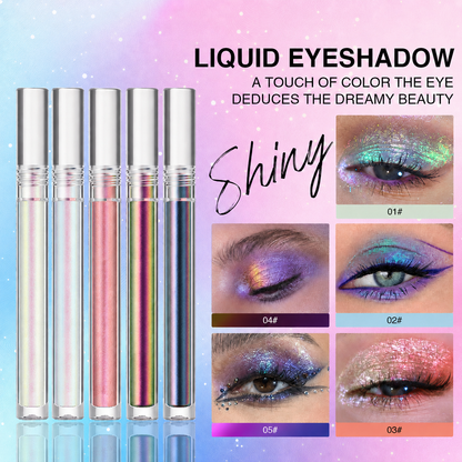 🔥Last Day 50% OFF🌈Multi-Chrome Liquid Glitter Eyeshadow🌊 – Waterproof, ✨Smudge-Proof & Long-Lasting🔥