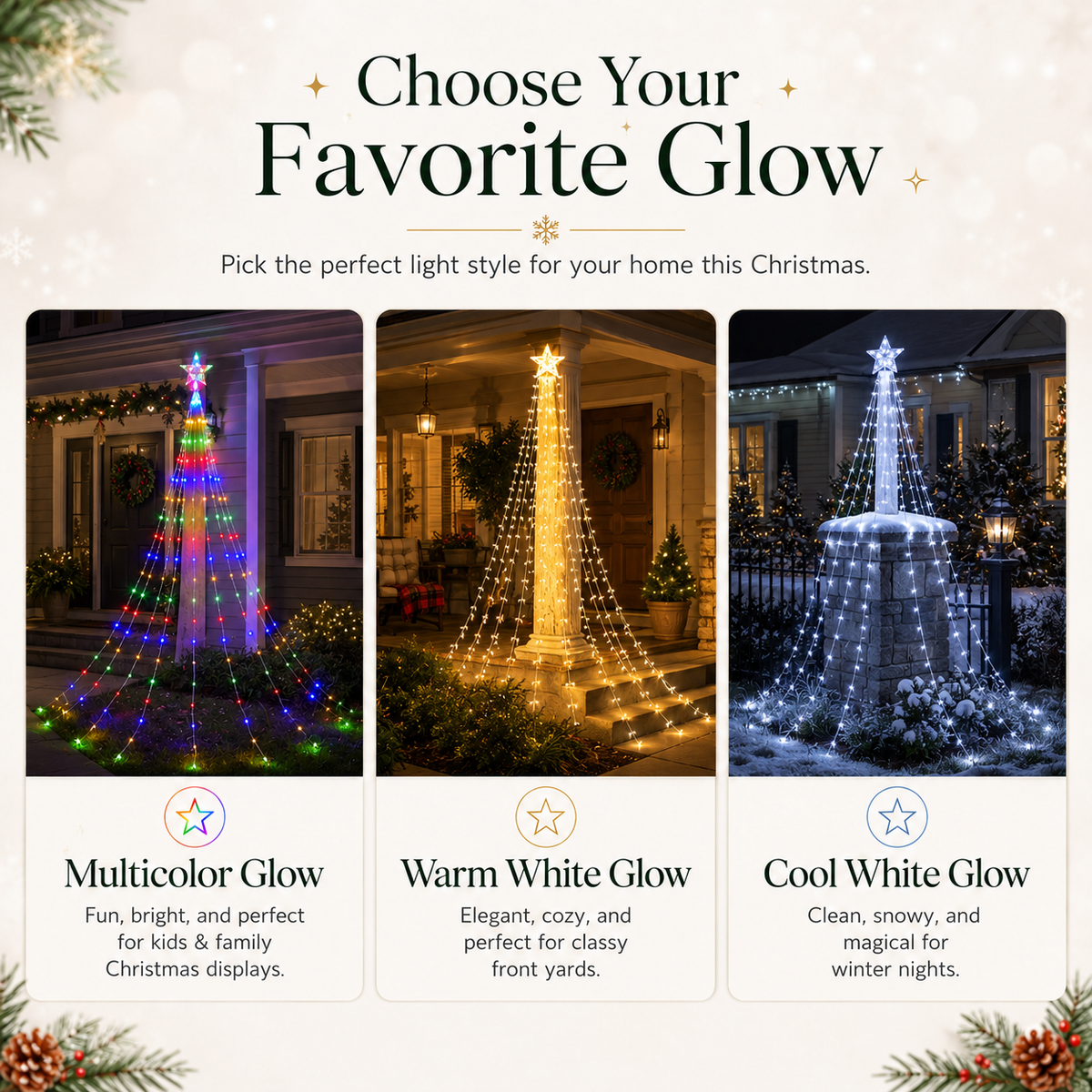 🔥Limited 50% OFF✨Outdoor Star Tree Lights🌟 – 🌈A Magical Light Show For Your Yard, Patio & Garden🌈