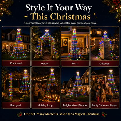🔥Limited 50% OFF✨Outdoor Star Tree Lights🌟 – 🌈A Magical Light Show For Your Yard, Patio & Garden🌈