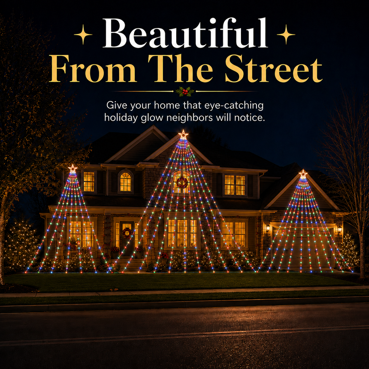 🔥Limited 50% OFF✨Outdoor Star Tree Lights🌟 – 🌈A Magical Light Show For Your Yard, Patio & Garden🌈