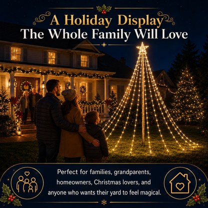 🔥Limited 50% OFF✨Outdoor Star Tree Lights🌟 – 🌈A Magical Light Show For Your Yard, Patio & Garden🌈