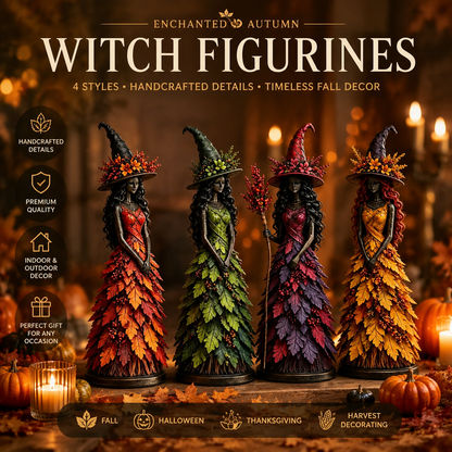 🔥LAST DAY 50% OFF - 🧙‍♀️Enchanted Autumn Witch Figurine (📦Buy 2 Free Shipping)
