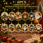 6-Piece Christmas DIY Diamond Painting Ornament Set