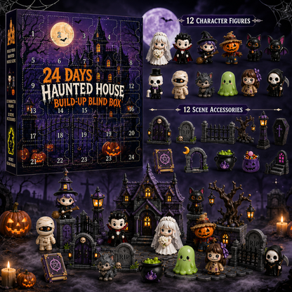 🔥Limited 50% OFF🎃 Halloween Countdown Blind Box | 👻 24 Days of Spooky Surprises 🕯️ One Mystery Figure Every Day ✨ Collect, Display & Celebrate Halloween Fun!