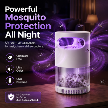🔥Quiet UV Mosquito Trap – Chemical-Free & Safe for Kids & Pets🦟