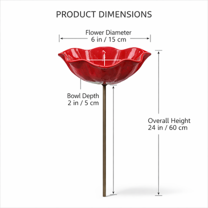 🐝 Pollinator-Friendly Flower Bird Bath – Your Garden’s New Must-Have