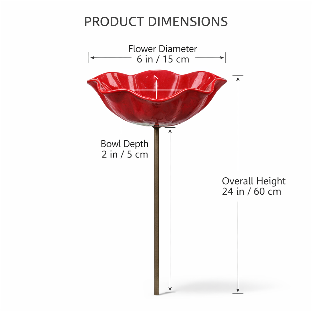 🎁 A Meaningful Garden Gift 50% Off--🎁Handmade Metal Flower Garden Stake🐦