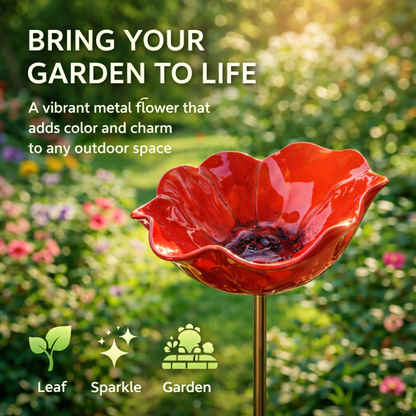 🐝 Pollinator-Friendly Flower Bird Bath – Your Garden’s New Must-Have