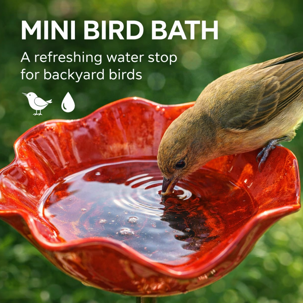 🐝 Pollinator-Friendly Flower Bird Bath – Your Garden’s New Must-Have