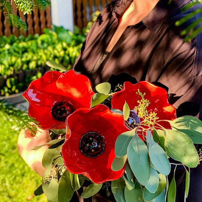 🎁 A Meaningful Garden Gift 50% Off--🎁Handmade Metal Flower Garden Stake🐦