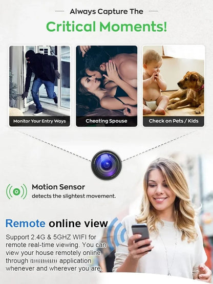 ⚡LAST DAY - 55% OFF⚡Mini Full HD 4K Security Camera