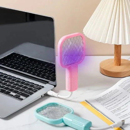 🚫🦟2-in-1 USB Mosquito Swatter & Mosquito Trap Lamp 🦟🚫Mini USB Electric Mosquito Killer Trap