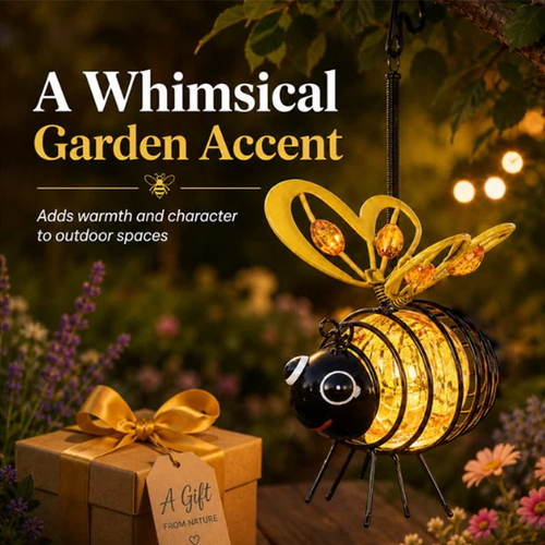 🌙🍃🪴 LIMITED-TIME 55% OFF! Hanging Solar Bee Light – Spread Joy Day and Night 🌞🌜