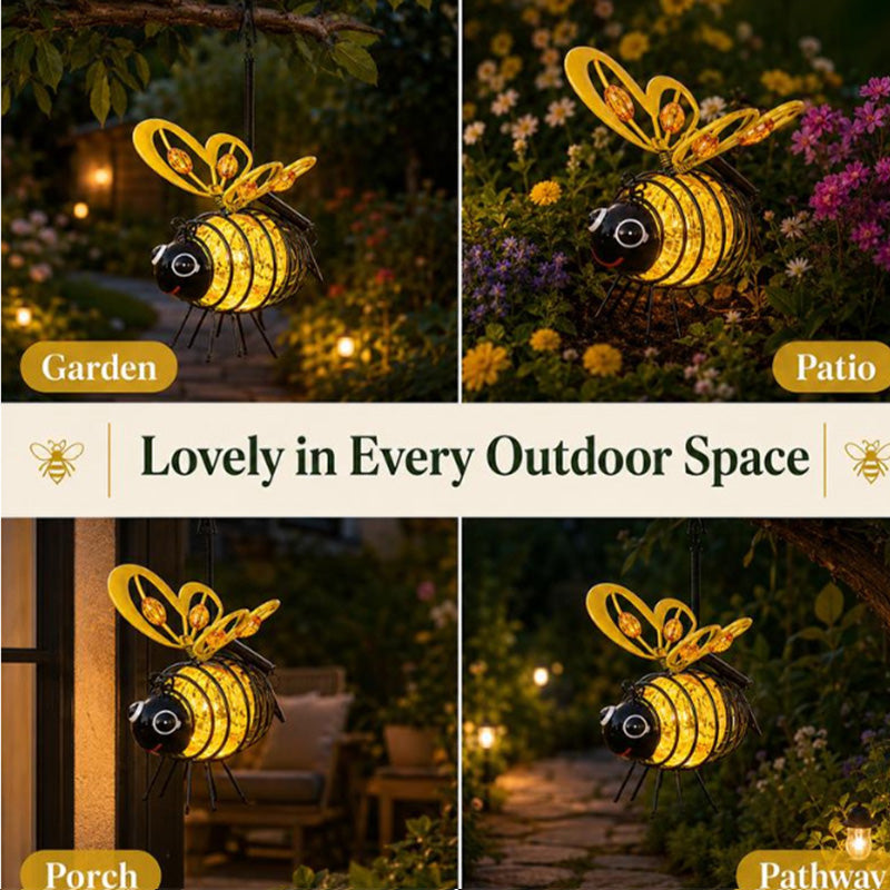 🌙🍃🪴 LIMITED-TIME 55% OFF! Hanging Solar Bee Light – Spread Joy Day and Night 🌞🌜