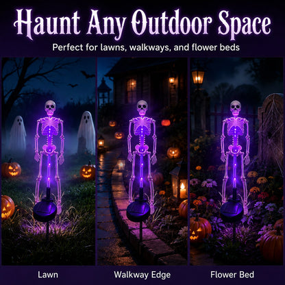 💀 Last Day 50% OFF – Solar Skull Garden Lights with Eerie Color-Changing Glow