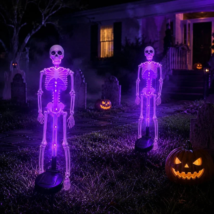 💀 Last Day 50% OFF – Solar Skull Garden Lights with Eerie Color-Changing Glow