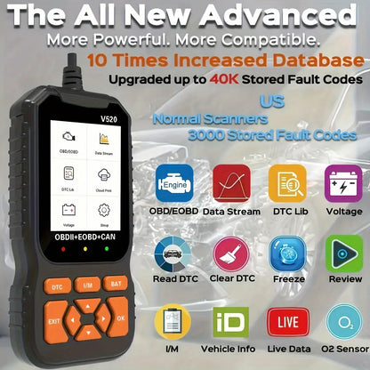 🔥 Limited-Time 50% OFF | 2026 V520 OBD2 Scanner – Live Data & Engine Code Reader