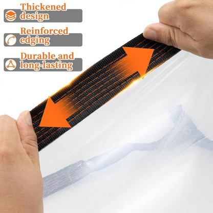 🏠50% OFF TODAY ONLY – 10×13 FT Clear Waterproof PE Tarp with Reinforced Edges & Metal Grommets