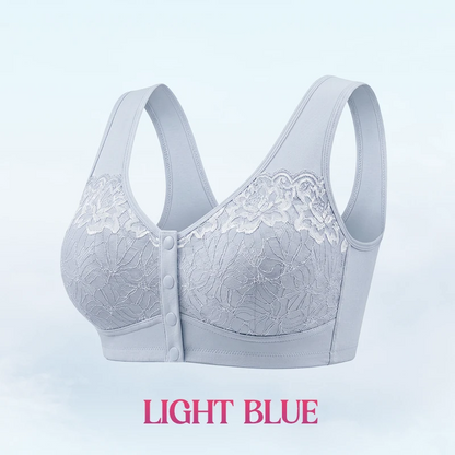 Front Closure Breathable Cotton Lifting Bra for Seniors