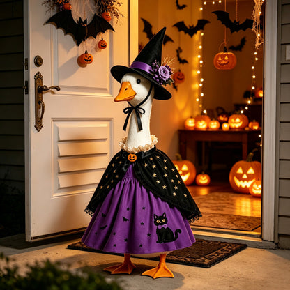 Porch Goose Halloween Series Outfits - Suit For 23 Inches Goose Statue