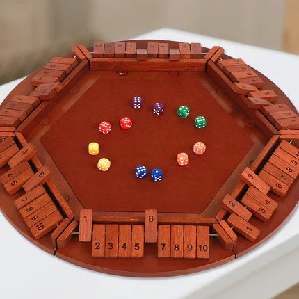 🔥Only 10 Sets Left!🕹️SHUT THE BOX-WOODEN DICE BOARD GAME