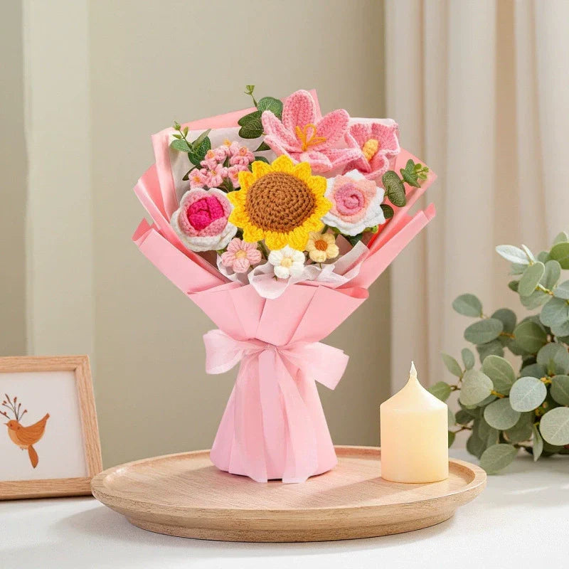 🎁Forever Flowers for Mom — Handmade Crochet Bouquet 💐