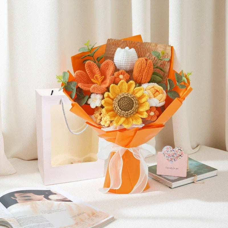 🎁Forever Flowers for Mom — Handmade Crochet Bouquet 💐