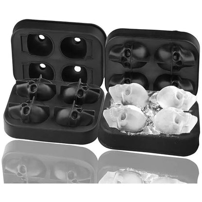 🥳2026 HOT SALE💀🧊 50% OFF! DIY Silicone Skull Ice Cube Tray – Giant slow-melt skull for whiskey, cocktails & more✨