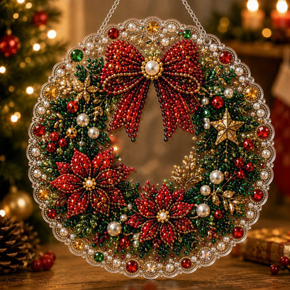 🎄 LIMITED TIME！！ 49% OFF – ✨ 🎄 Christmas Pearl Diamond Art Ornament Kit – DIY Handmade Holiday Hanging Decor 🎅💎
