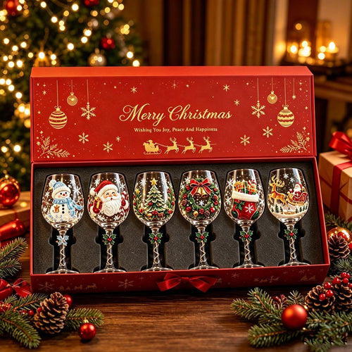 🎁✨ Christmas 3D Holiday Glass Collection Set