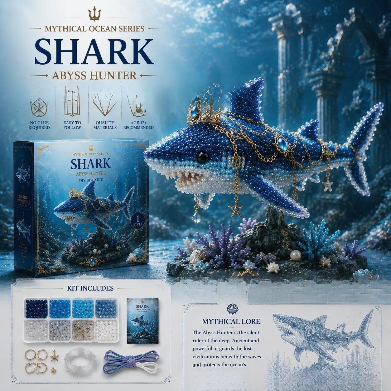 🌊Mythical Ocean DIY Beads Jewelry Making Kit
