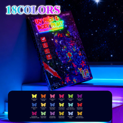 🥳2026 HOT SALE💞50K+ SOLD!🎁UV Glow Face and Body Paint Markers Set