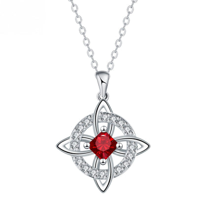 Mystical Birthstone Witches Knot Necklace – Natural Crystal 🔮💞Protect Your Loved Ones