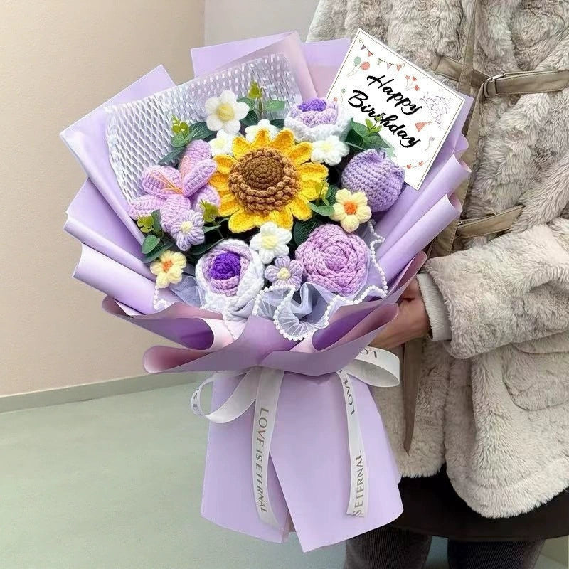 🎁Forever Flowers for Mom — Handmade Crochet Bouquet 💐