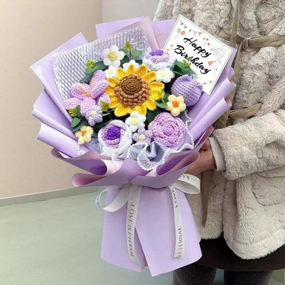 🎁Forever Flowers for Mom — Handmade Crochet Bouquet 💐