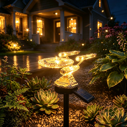 🌌TODAY 52% OFF🚀Turn Your Backyard Into a Sci-Fi Wonderland —🌠 Sci-Fi Starship Solar Garden Light